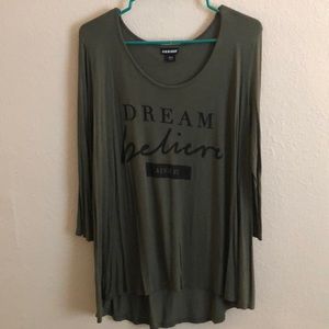 Dram believe achieve graphic tee